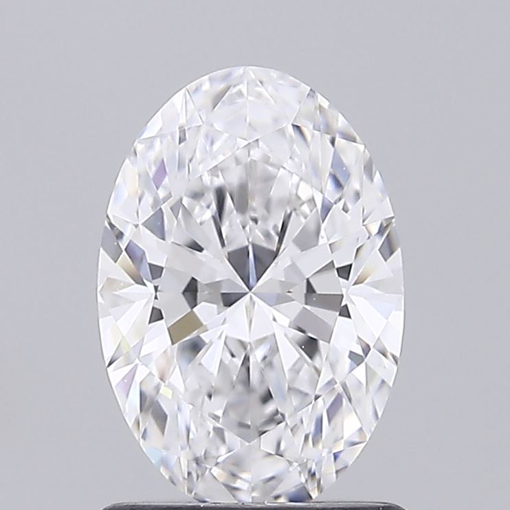 1.09 Carat Oval Shaped, Ideal Cut, D Color, VVS2 Clarity, IGI Certified Lab Grown Diamond