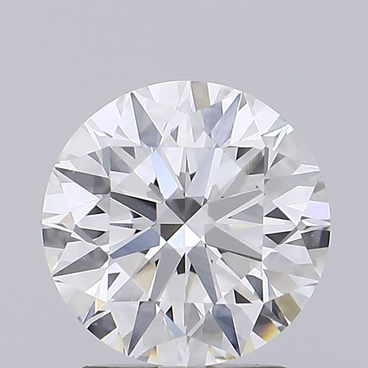 2.13 Carat Round Shaped, Excellent Cut, F Color, VVS2 Clarity, IGI Certified Lab Grown Diamond