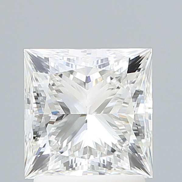 2.10 Carat Princess Shaped, Ideal Cut, F Color, VVS2 Clarity, IGI Certified Lab Grown Diamond