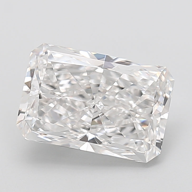 4.50 Carat Radiant Shaped, Very Good Cut, E Color, VVS2 Clarity, IGI Certified Lab Grown Diamond