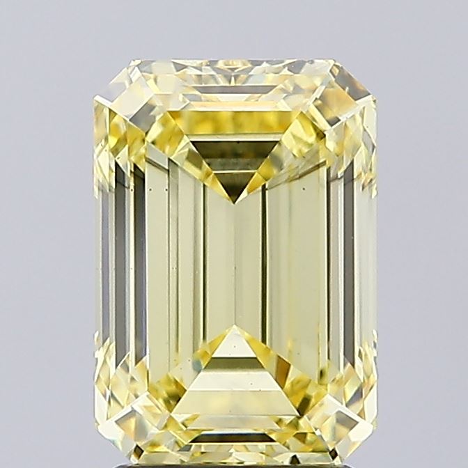 3.09 Carat Emerald Shaped, Ideal Cut, VS2 Clarity, IGI Certified Lab Grown Diamond