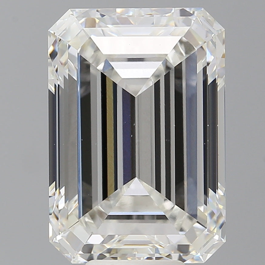 10.01 Carat Emerald Shaped, Ideal Cut, F Color, VS1 Clarity, IGI Certified Lab Grown Diamond