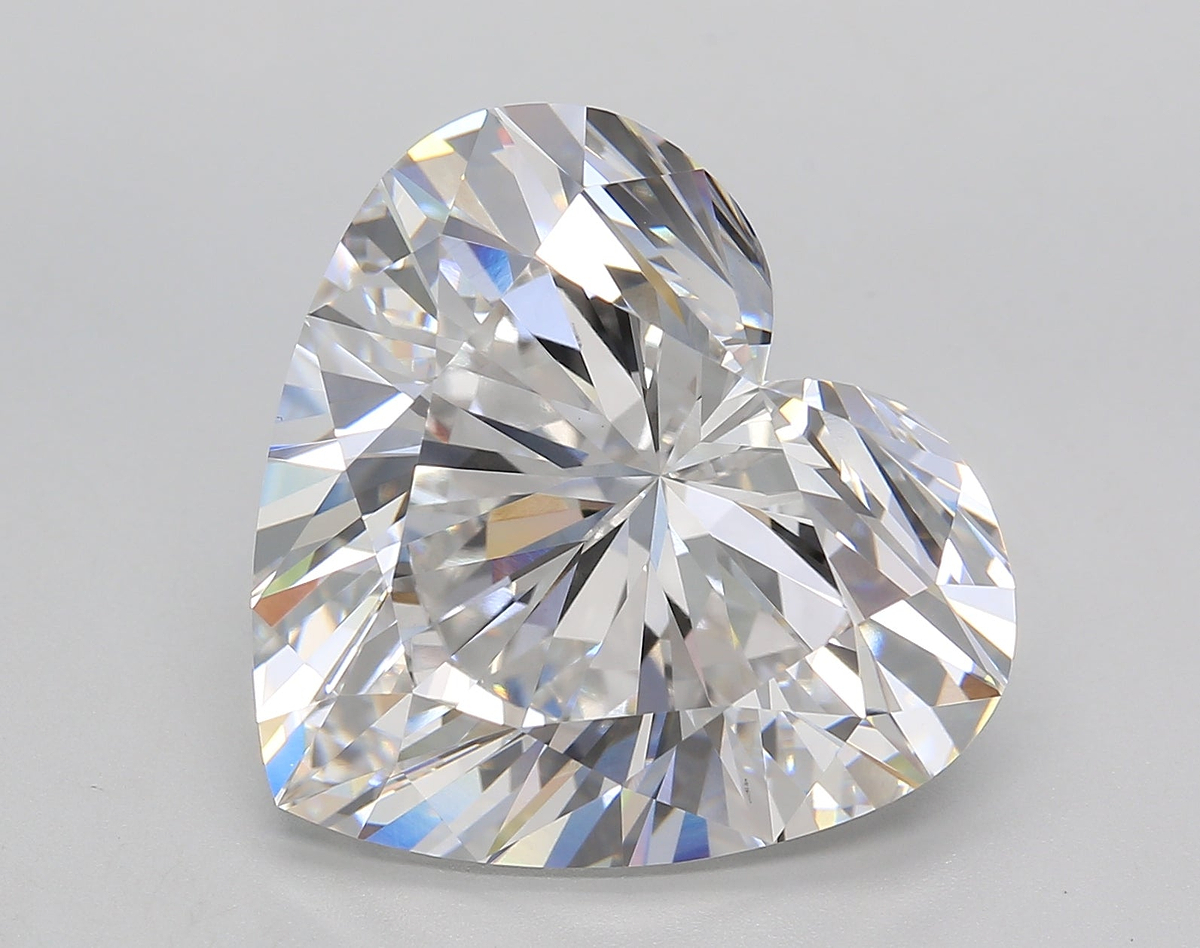 13.10 Carat Heart Shaped, Ideal Cut, E Color, VS1 Clarity, IGI Certified Lab Grown Diamond