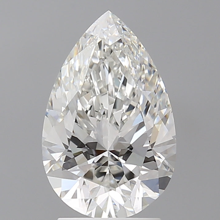 2.60 Carat Pear Shaped, Ideal Cut, F Color, VVS2 Clarity, IGI Certified Lab Grown Diamond