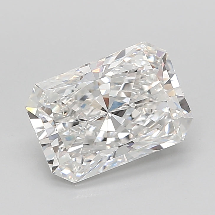 3.03 Carat Radiant Shaped, Ideal Cut, F Color, VVS2 Clarity, IGI Certified Lab Grown Diamond