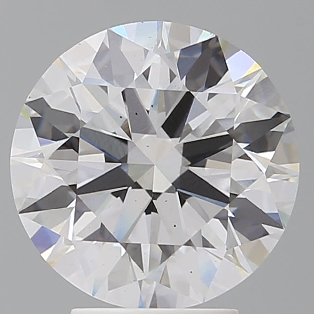 4.09 Carat Round Shaped, Ideal Cut, E Color, VS2 Clarity, IGI Certified Lab Grown Diamond