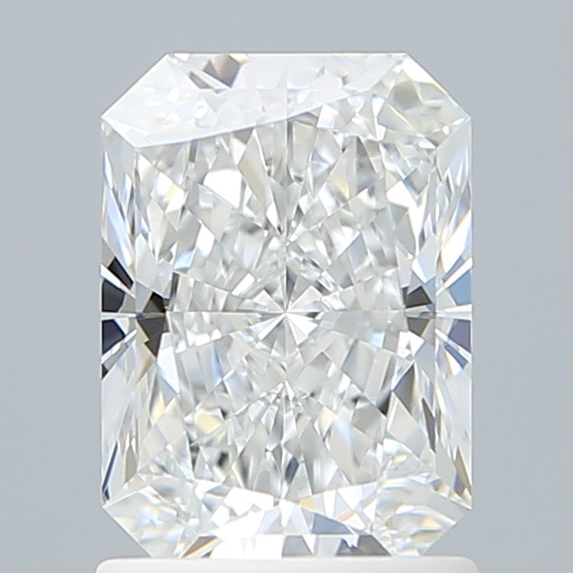 1.52 Carat Radiant Shaped, Ideal Cut, E Color, VVS2 Clarity, IGI Certified Lab Grown Diamond