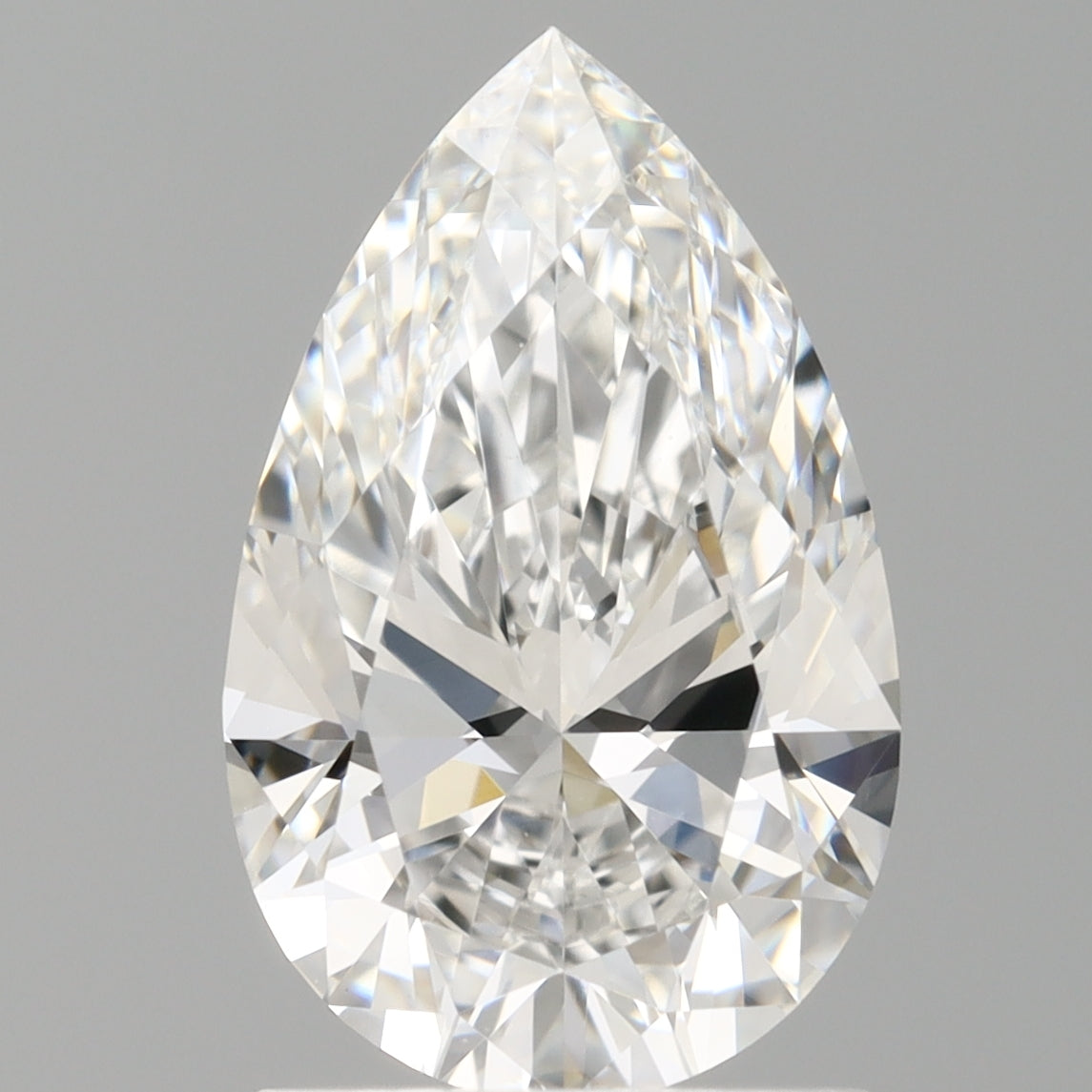 1.52 Carat Pear Shaped, Ideal Cut, E Color, VVS2 Clarity, IGI Certified Lab Grown Diamond
