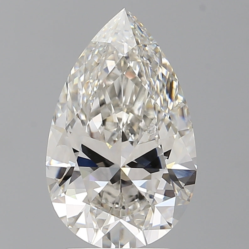 3.52 Carat Pear Shaped, Ideal Cut, G Color, VVS2 Clarity, IGI Certified Lab Grown Diamond