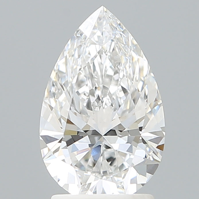 2.07 Carat Pear Shaped, Ideal Cut, E Color, VVS2 Clarity, IGI Certified Lab Grown Diamond