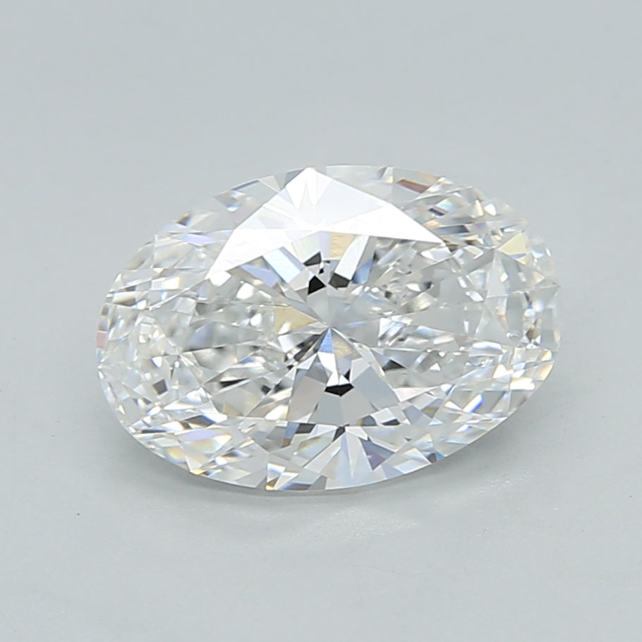 2.02 Carat Oval Shaped, Ideal Cut, D Color, VS1 Clarity, IGI Certified Lab Grown Diamond