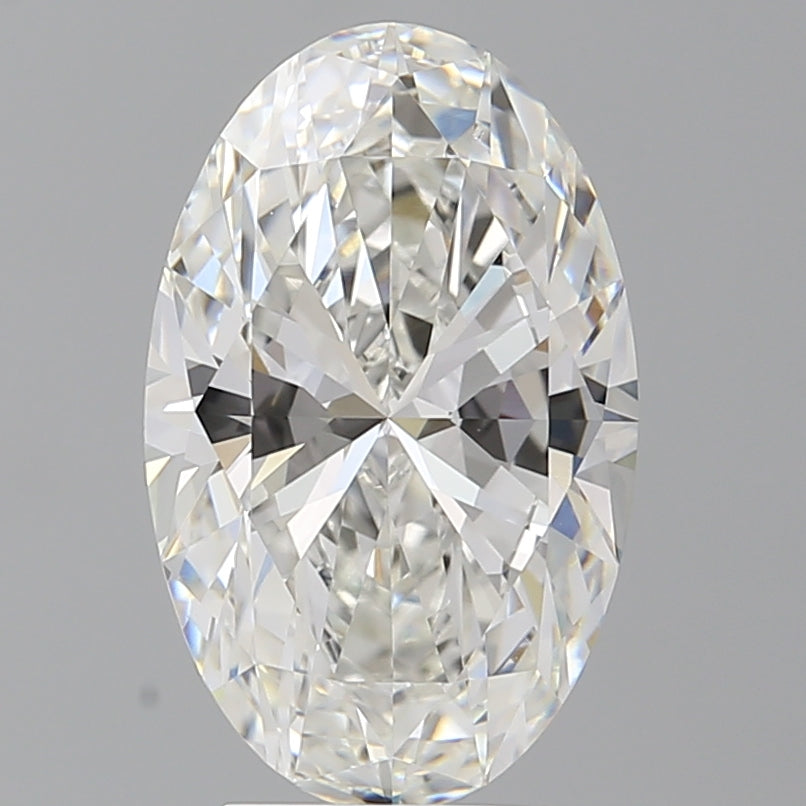 4.09 Carat Oval Shaped, Ideal Cut, F Color, VVS2 Clarity, IGI Certified Lab Grown Diamond