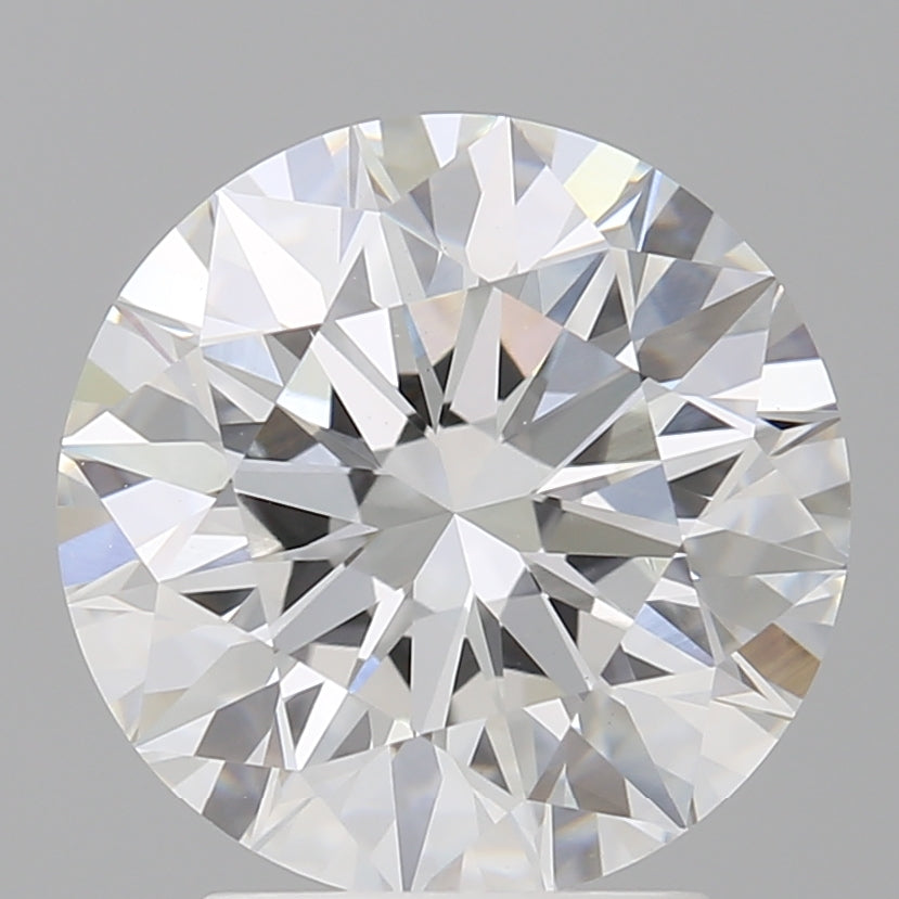 3.04 Carat Round Shaped, Excellent Cut, E Color, VVS2 Clarity, IGI Certified Lab Grown Diamond