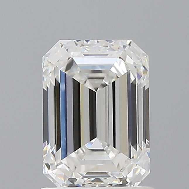 1.55 Carat Emerald Shaped, Ideal Cut, E Color, VVS2 Clarity, IGI Certified Lab Grown Diamond