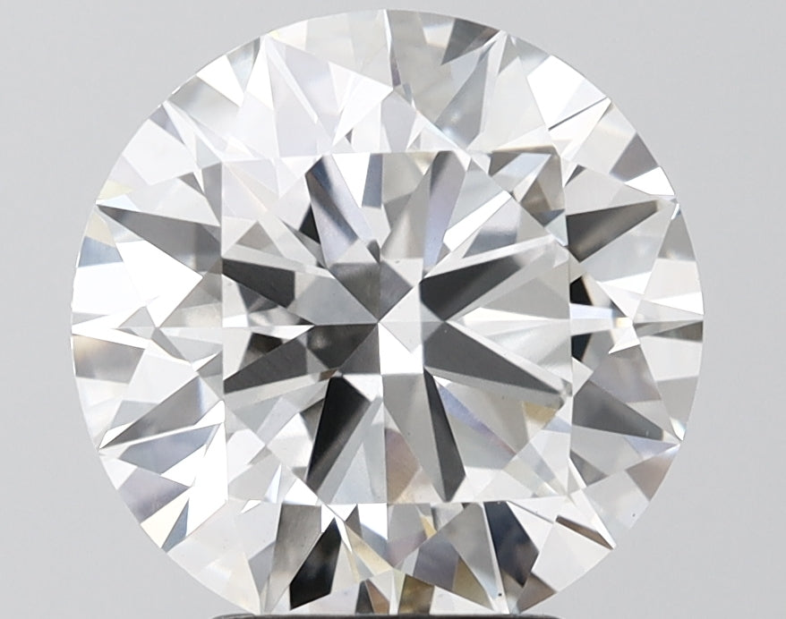 4.03 Carat Round Shaped, Ideal Cut, F Color, VVS2 Clarity, IGI Certified Lab Grown Diamond