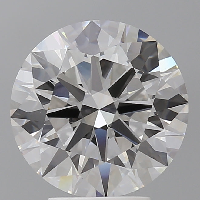 4.08 Carat Round Shaped, Ideal Cut, F Color, VVS2 Clarity, IGI Certified Lab Grown Diamond