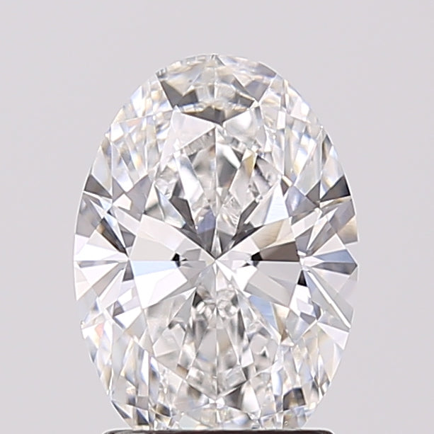 2.07 Carat Oval Shaped, Ideal Cut, D Color, VVS2 Clarity, IGI Certified Lab Grown Diamond