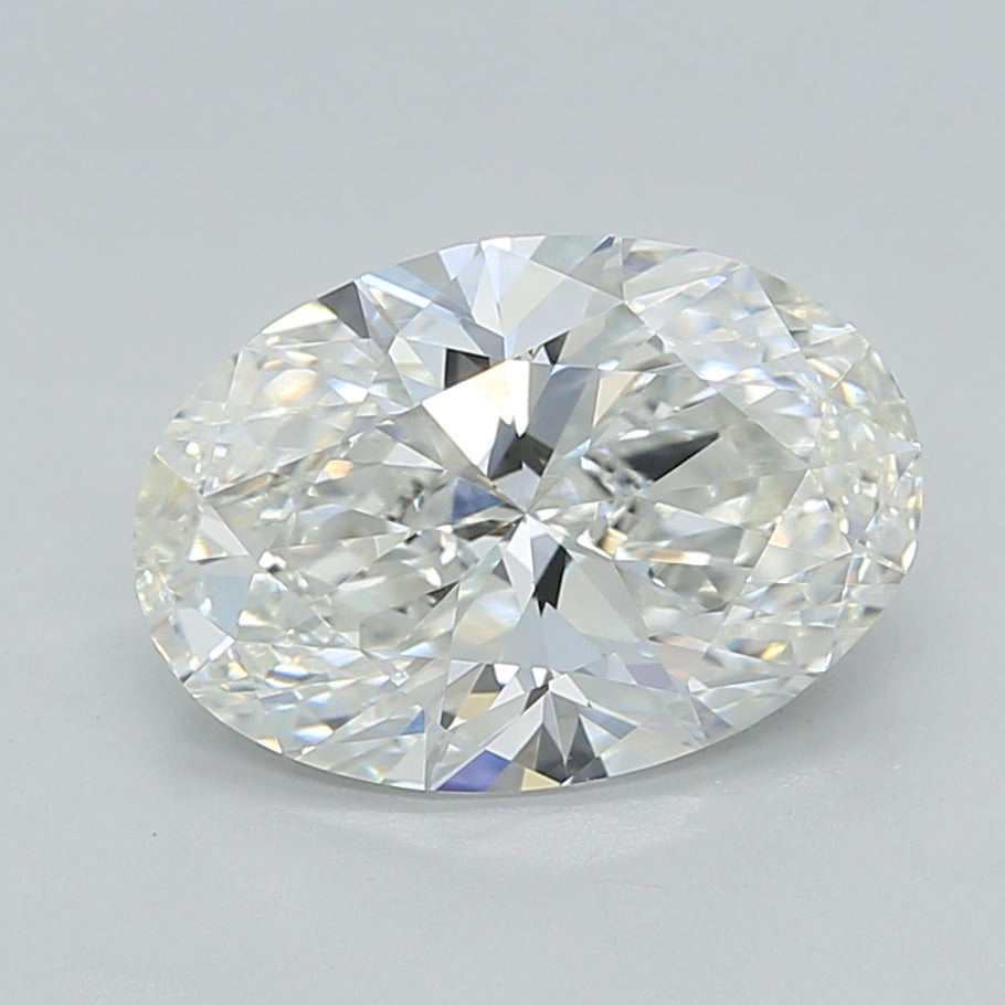 2.53 Carat Oval Shaped, Ideal Cut, F Color, VVS2 Clarity, IGI Certified Lab Grown Diamond