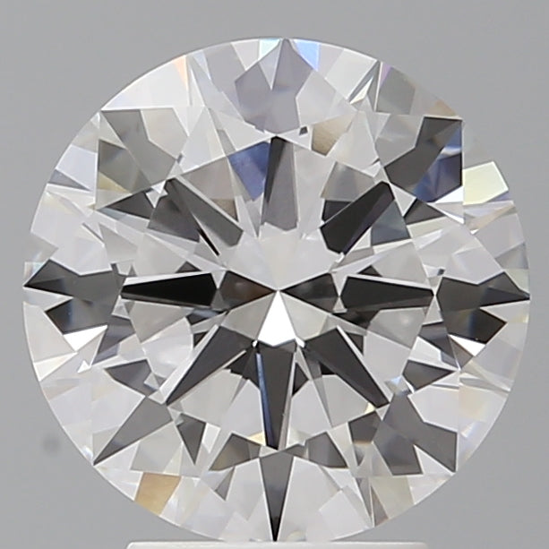 3.59 Carat Round Shaped, Excellent Cut, F Color, VVS2 Clarity, IGI Certified Lab Grown Diamond