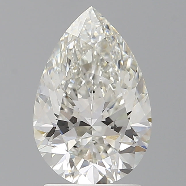 2.10 Carat Pear Shaped, Ideal Cut, G Color, VS1 Clarity, IGI Certified Lab Grown Diamond