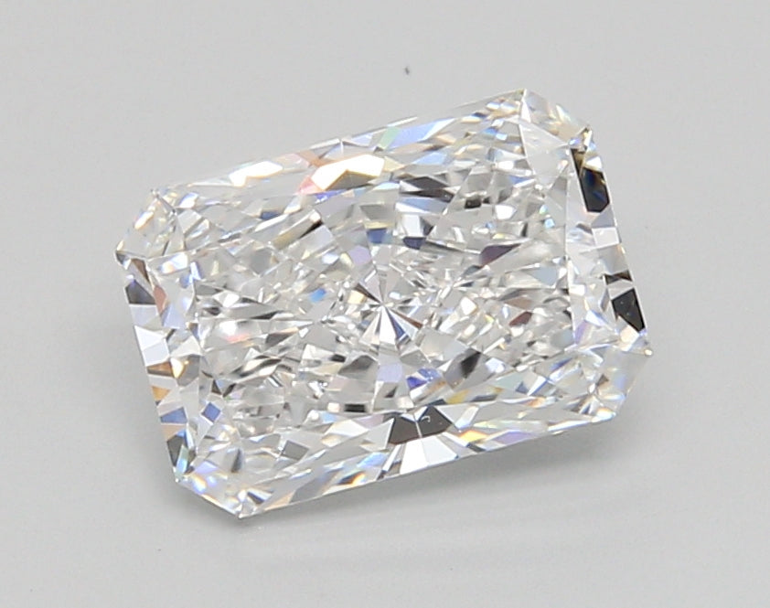 2.05 Carat Radiant Shaped, Ideal Cut, D Color, VVS2 Clarity, IGI Certified Lab Grown Diamond