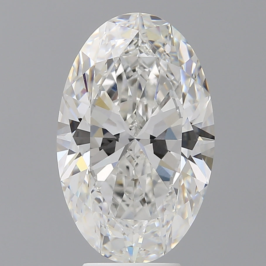 5.58 Carat Oval Shaped, Ideal Cut, F Color, VVS2 Clarity, IGI Certified Lab Grown Diamond