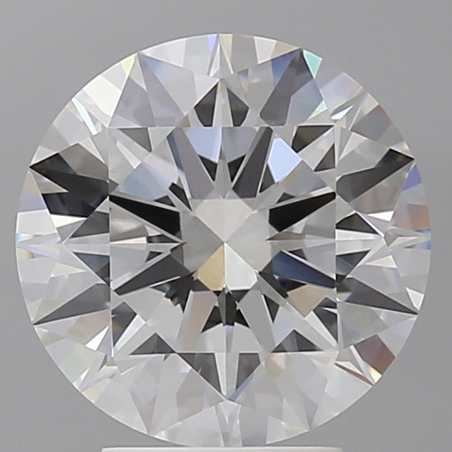 4.09 Carat Round Shaped, Ideal Cut, E Color, VVS2 Clarity, IGI Certified Lab Grown Diamond