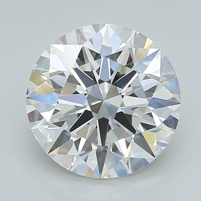 3.05 Carat Round Shaped, Ideal Cut, F Color, VVS2 Clarity, IGI Certified Lab Grown Diamond
