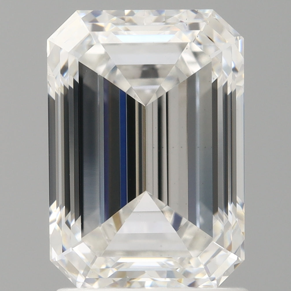 2.03 Carat Emerald Shaped, Ideal Cut, E Color, VS1 Clarity, IGI Certified Lab Grown Diamond