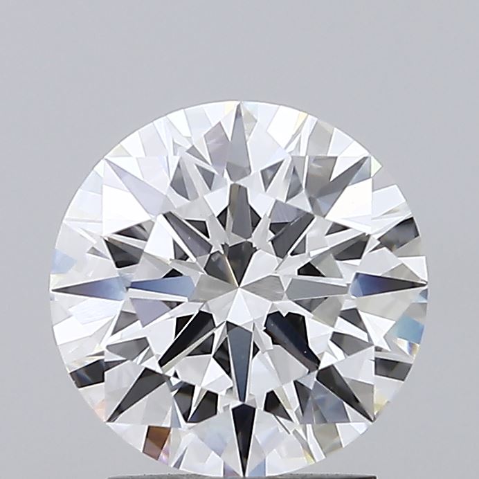 2.18 Carat Round Shaped, Ideal Cut, D Color, VVS2 Clarity, IGI Certified Lab Grown Diamond