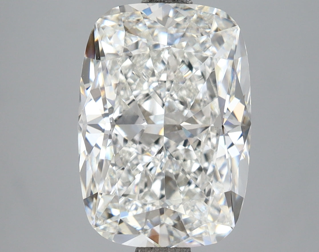 4.39 Carat Cushion Shaped, Ideal Cut, F Color, VVS2 Clarity, IGI Certified Lab Grown Diamond