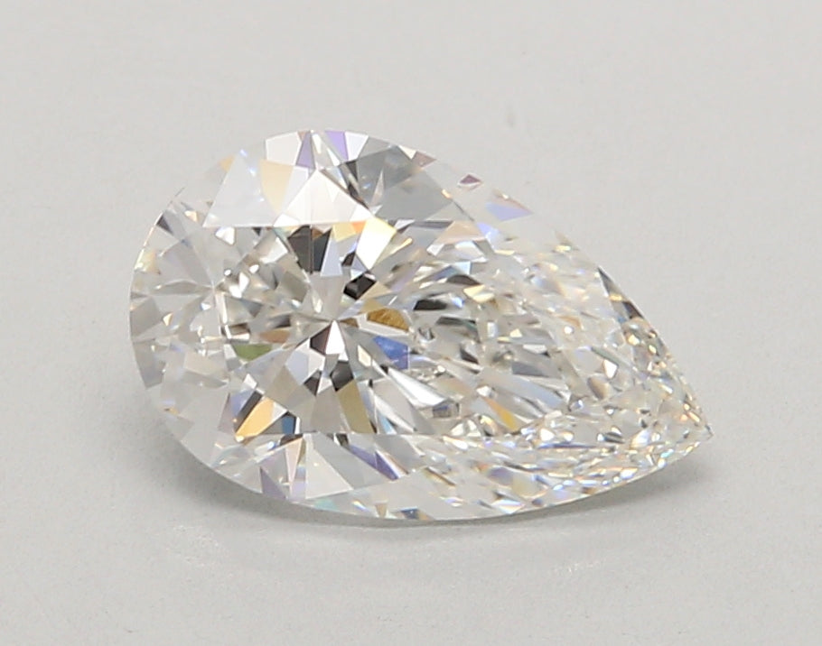 2.03 Carat Pear Shaped, Ideal Cut, F Color, VVS2 Clarity, IGI Certified Lab Grown Diamond