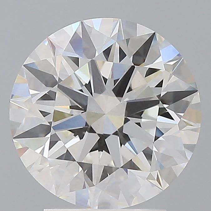 3.09 Carat Round Shaped, Ideal Cut, F Color, VVS2 Clarity, IGI Certified Lab Grown Diamond