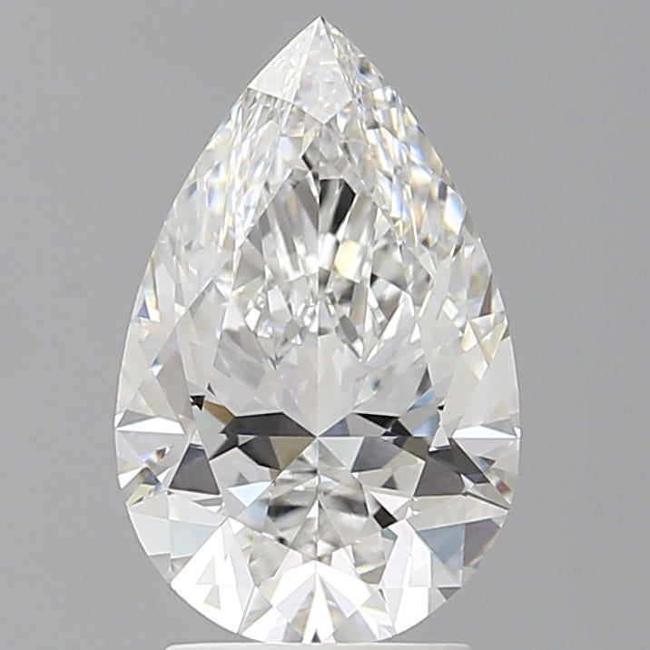 2.58 Carat Pear Shaped, Ideal Cut, E Color, VVS2 Clarity, IGI Certified Lab Grown Diamond