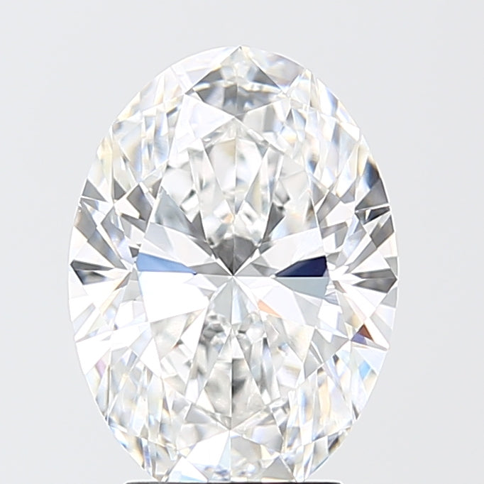 3.08 Carat Oval Shaped, Ideal Cut, D Color, VVS2 Clarity, IGI Certified Lab Grown Diamond
