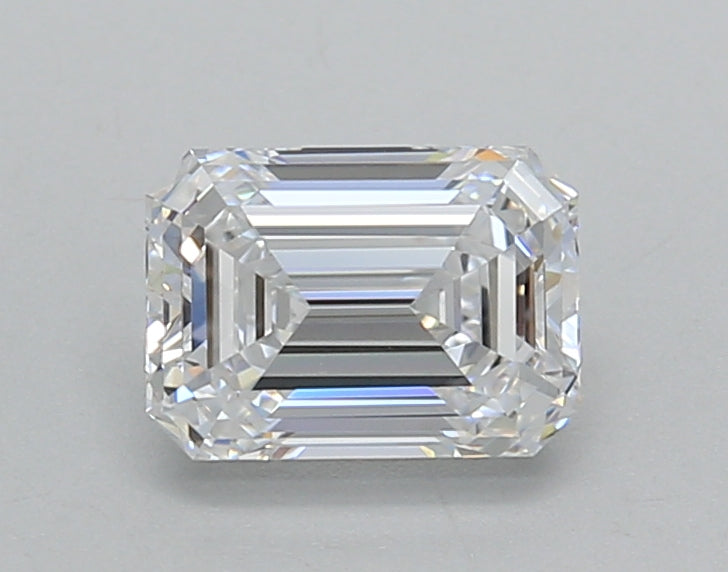 1.01 Carat Emerald Shaped, Ideal Cut, D Color, VVS2 Clarity, IGI Certified Lab Grown Diamond