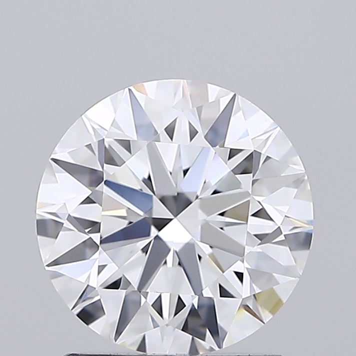 1.54 Carat Round Shaped, Ideal Cut, D Color, VVS2 Clarity, IGI Certified Lab Grown Diamond