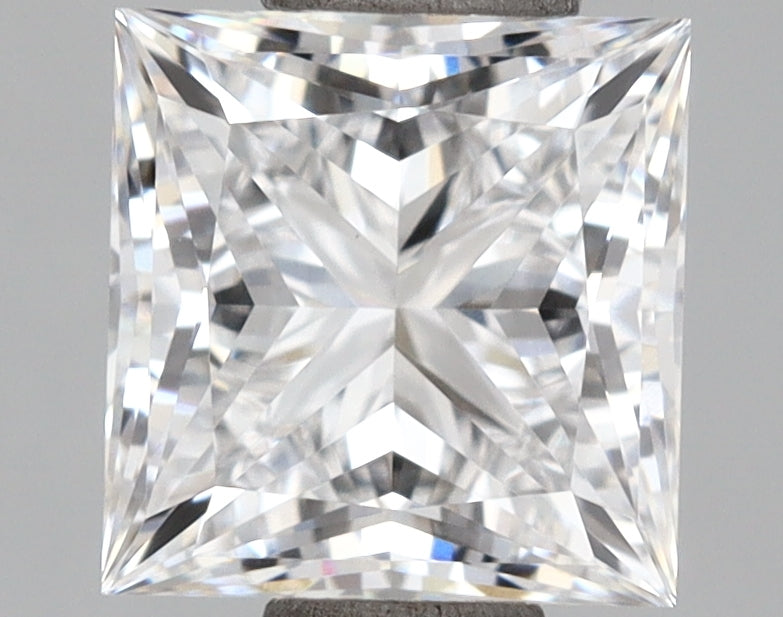 1.13 Carat Princess Shaped, Ideal Cut, D Color, VVS2 Clarity, IGI Certified Lab Grown Diamond