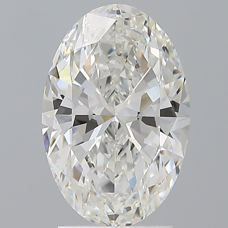 2.60 Carat Oval Shaped, Ideal Cut, F Color, VVS2 Clarity, IGI Certified Lab Grown Diamond