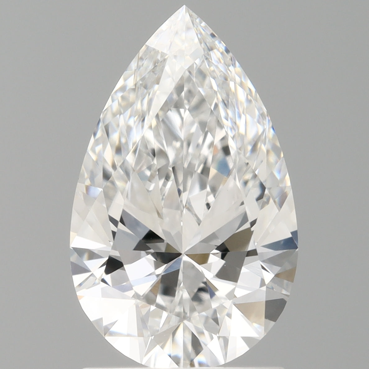 1.60 Carat Pear Shaped, Ideal Cut, E Color, VVS2 Clarity, IGI Certified Lab Grown Diamond