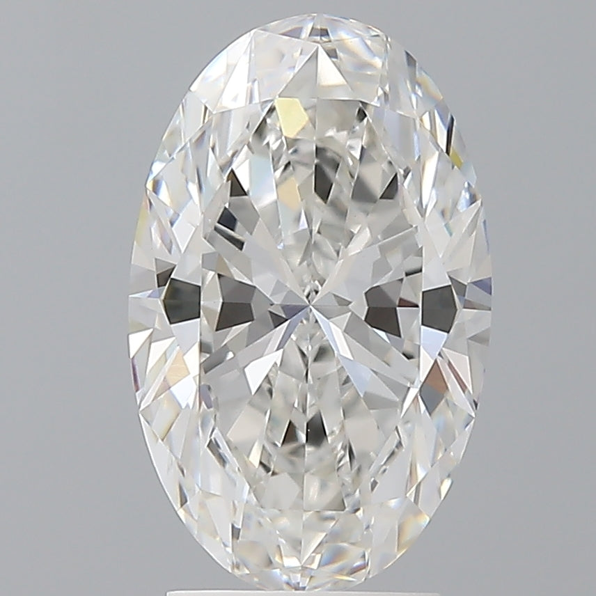 3.10 Carat Oval Shaped, Ideal Cut, F Color, VVS2 Clarity, IGI Certified Lab Grown Diamond