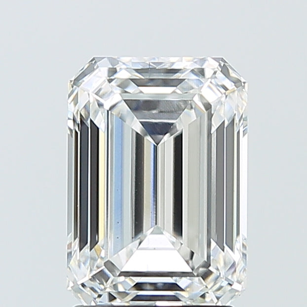 2.55 Carat Emerald Shaped, Ideal Cut, E Color, VS1 Clarity, IGI Certified Lab Grown Diamond