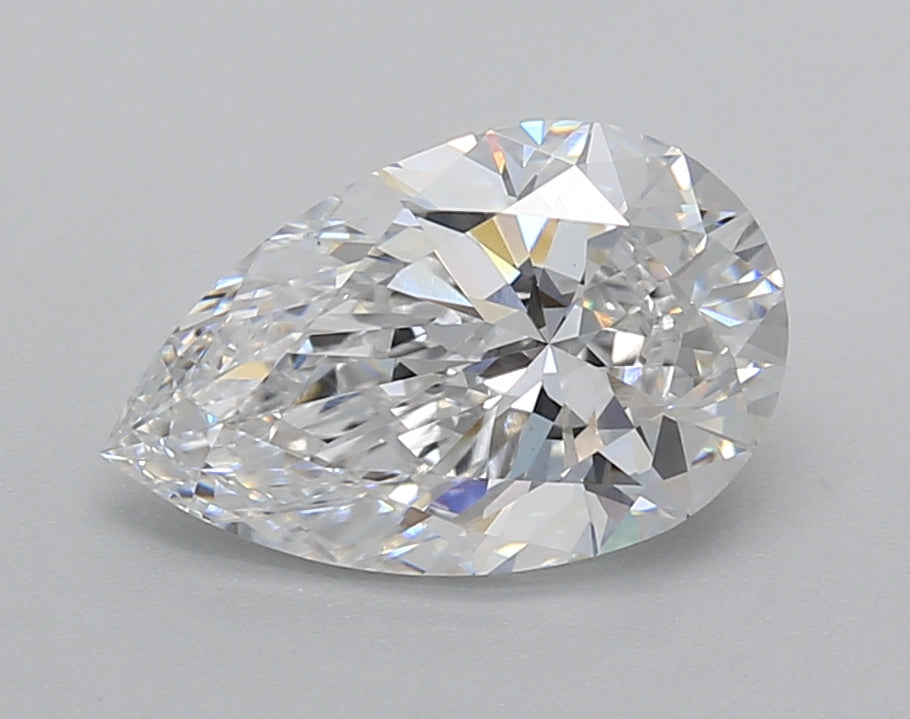 2.03 Carat Pear Shaped, Ideal Cut, D Color, VS1 Clarity, IGI Certified Lab Grown Diamond