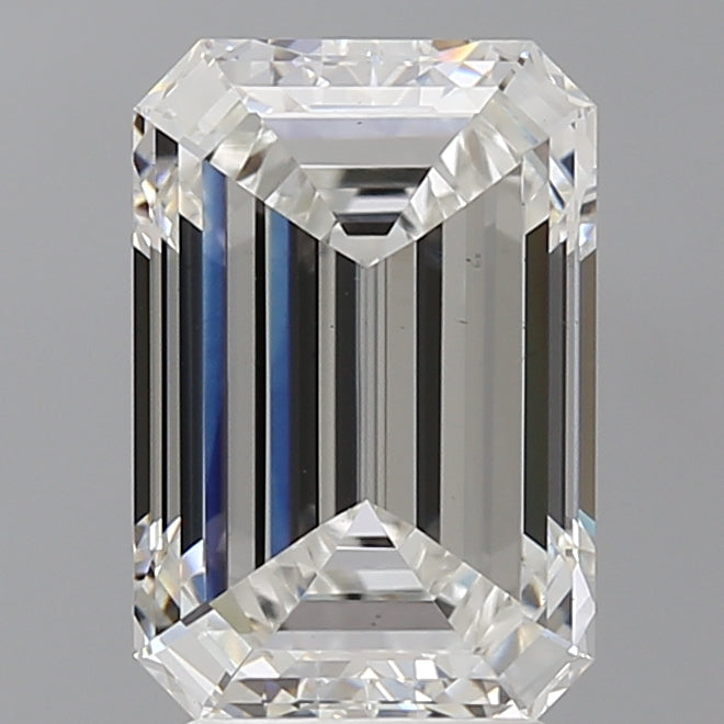 4.00 Carat Emerald Shaped, Ideal Cut, E Color, VS1 Clarity, IGI Certified Lab Grown Diamond