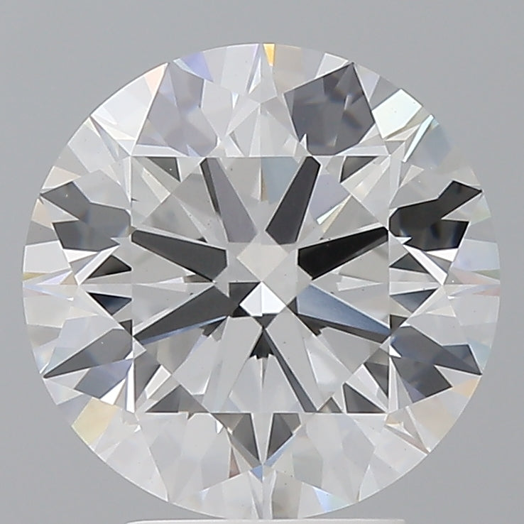 4.04 Carat Round Shaped, Ideal Cut, E Color, VVS2 Clarity, IGI Certified Lab Grown Diamond