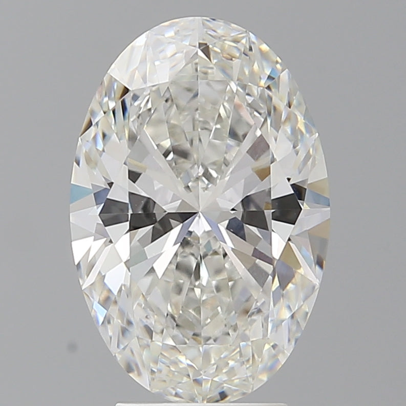 4.09 Carat Oval Shaped, Excellent Cut, F Color, VVS2 Clarity, IGI Certified Lab Grown Diamond