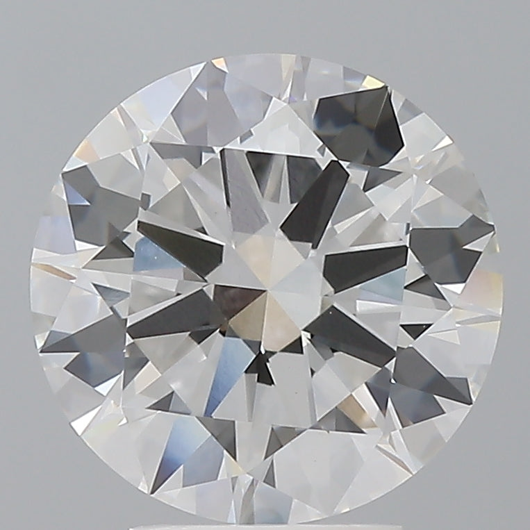 4.03 Carat Round Shaped, Excellent Cut, E Color, VVS2 Clarity, IGI Certified Lab Grown Diamond