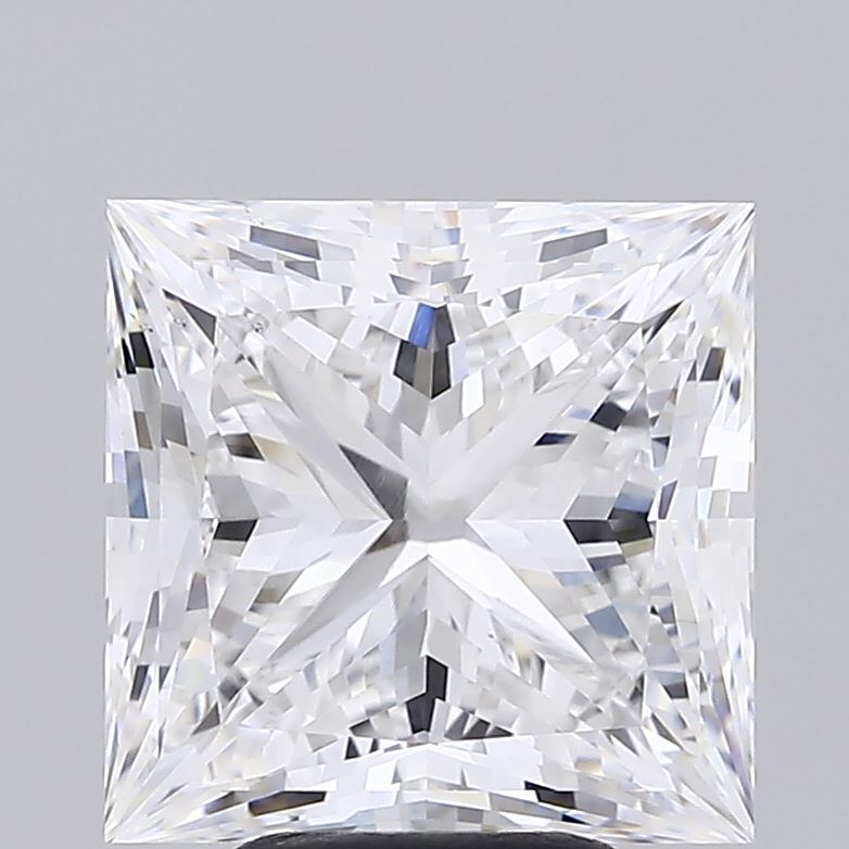 6.01 Carat Princess Shaped, Ideal Cut, D Color, VS1 Clarity, IGI Certified Lab Grown Diamond