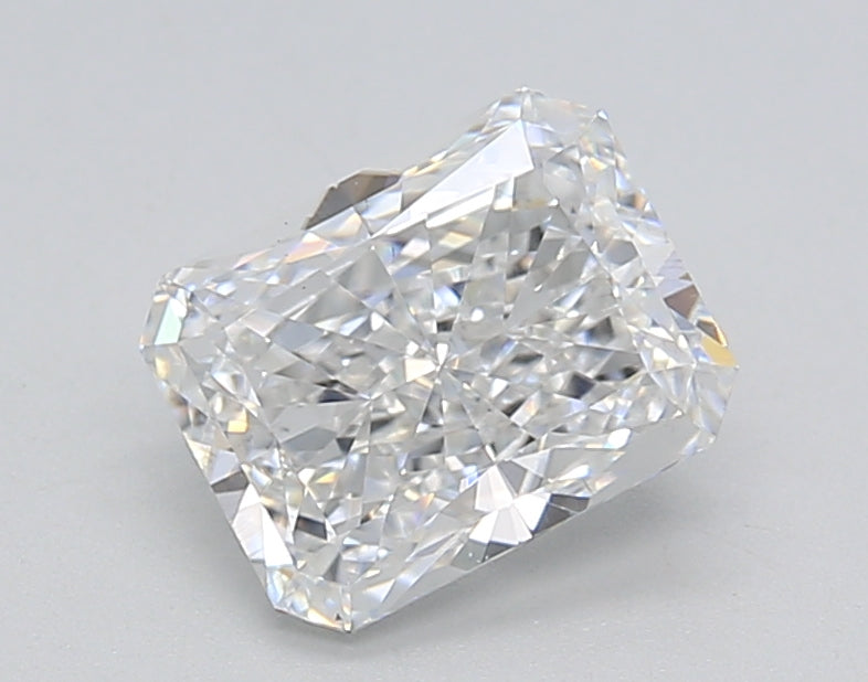 1.41 Carat Radiant Shaped, Ideal Cut, E Color, VS2 Clarity, IGI Certified Lab Grown Diamond