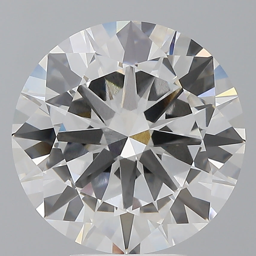 5.92 Carat Round Shaped, Excellent Cut, F Color, VVS2 Clarity, IGI Certified Lab Grown Diamond